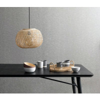 Bamboo ceiling pendant lamp gives a warm atmosphere